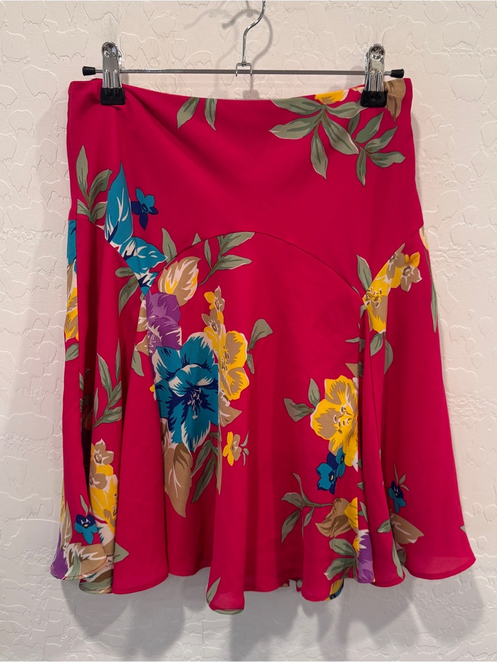 Lauren Ralph Lauren Colorful Floral Mini Skirt Womens 0 Mini Coquette Summer